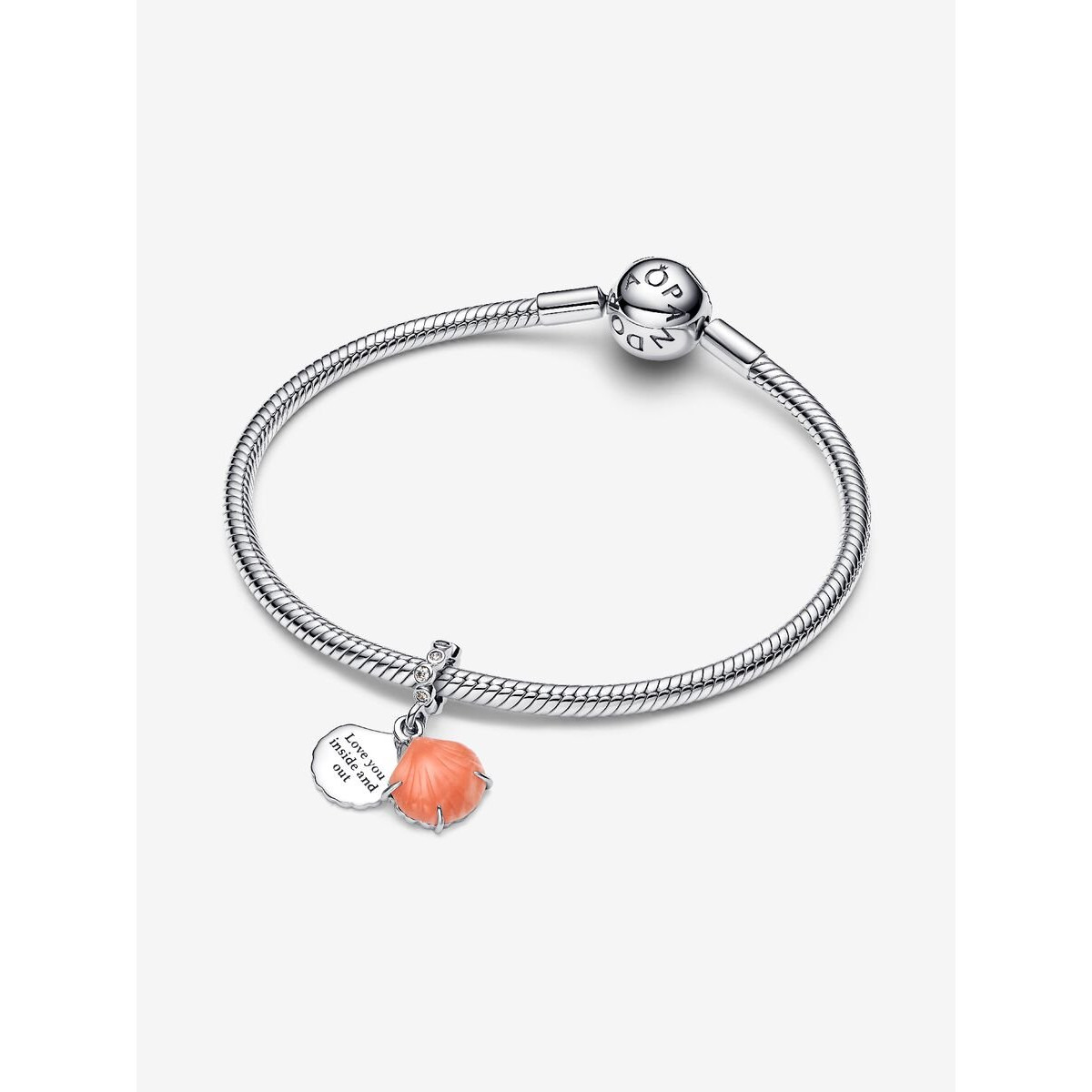 ABALORIO DOBLE CONCHA CORAL PANDORA - 793821C01