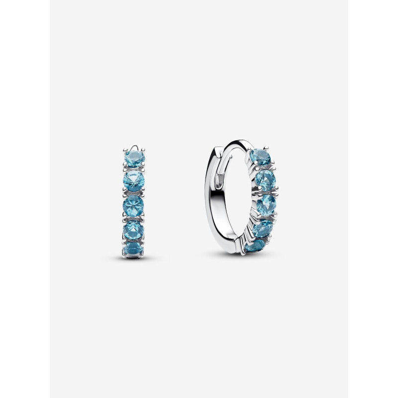 PENDIENTES ARO ABRAZO AZUL CLARO PANDORA - 293849C01