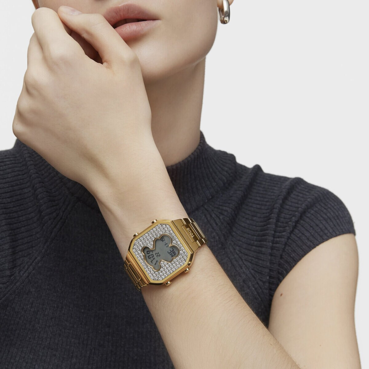 RELOJ TOUS D-BEAR DIGITAL PAVE - 3000130800