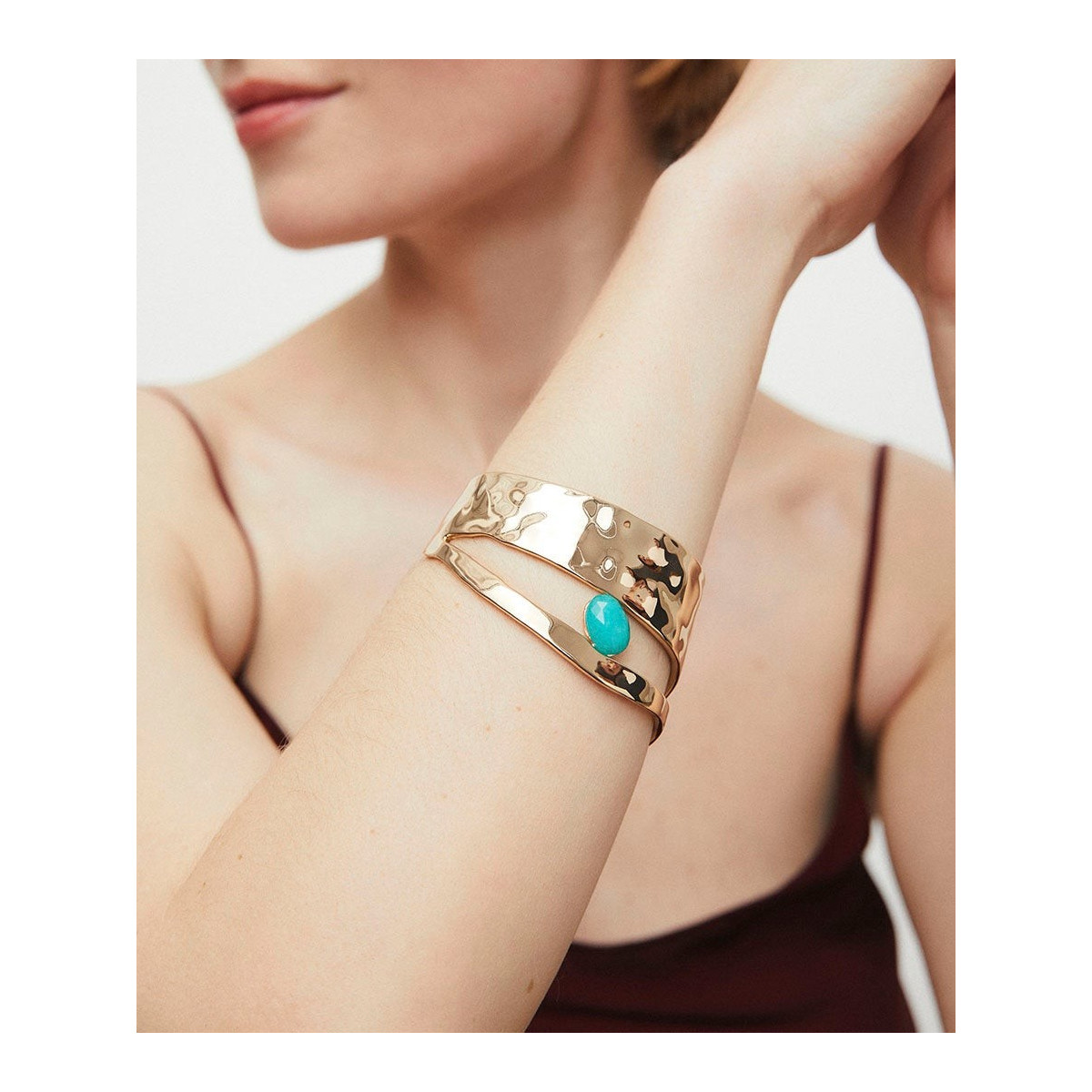 PULSERA RIGIDA ILLETA CON AGATA VIDAL VI - X98060