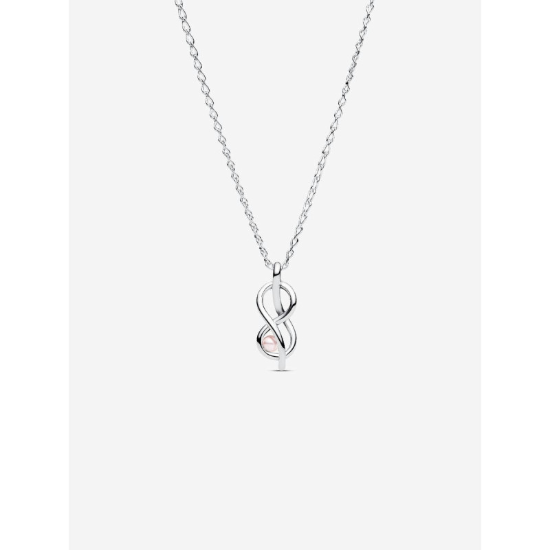 COLGANTE PLATA PANDORA INFINITO PERLA - 393762C01-50