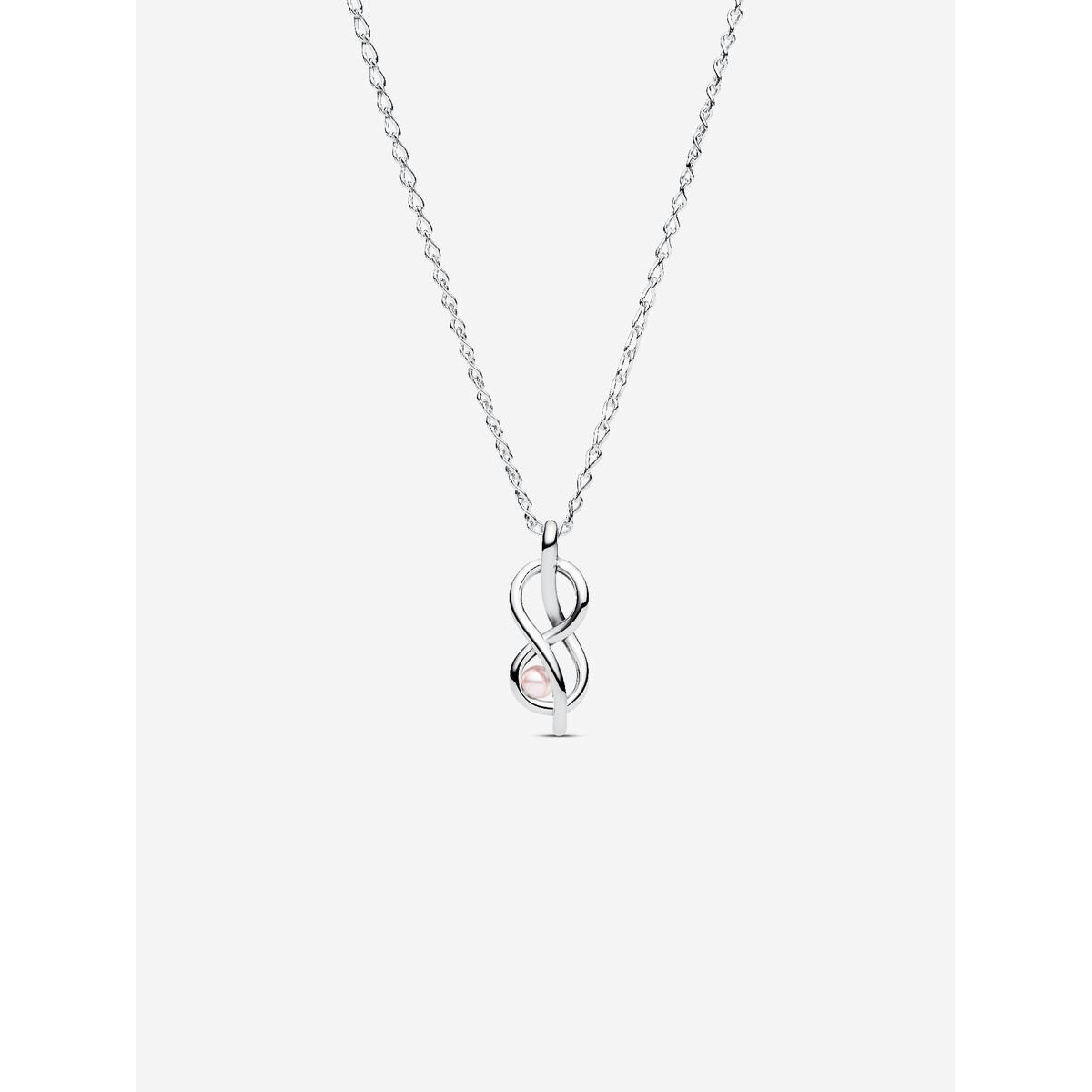 COLGANTE PLATA PANDORA INFINITO PERLA - 393762C01-50