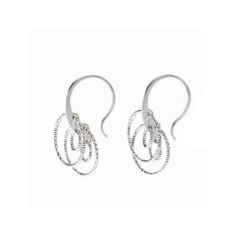 PENDIENTES PLATA DIAMANTADOS SALVATORE - 203A0010