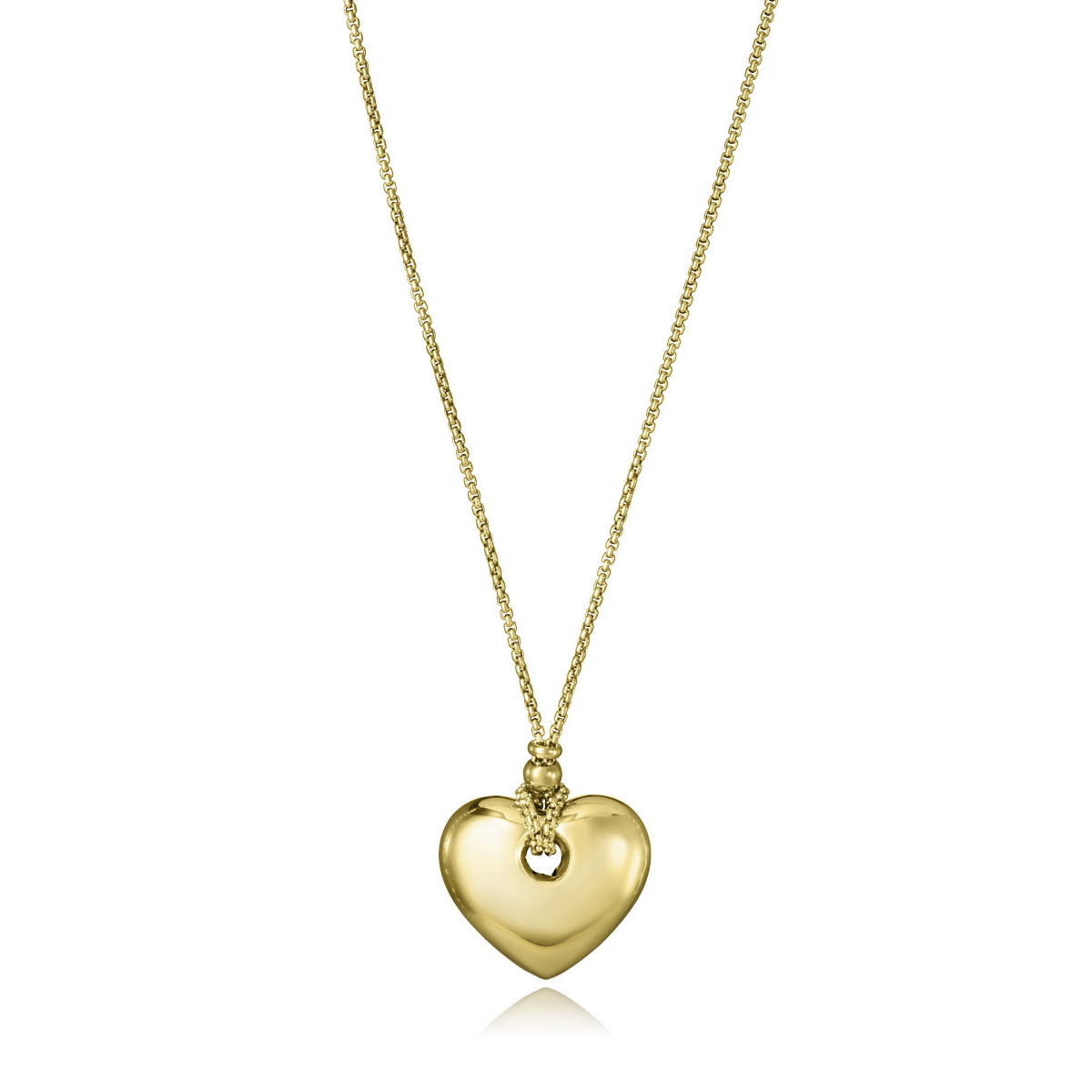 COLLAR ACERO IP DORADO CORAZON SRA FASHI - 75435C01012