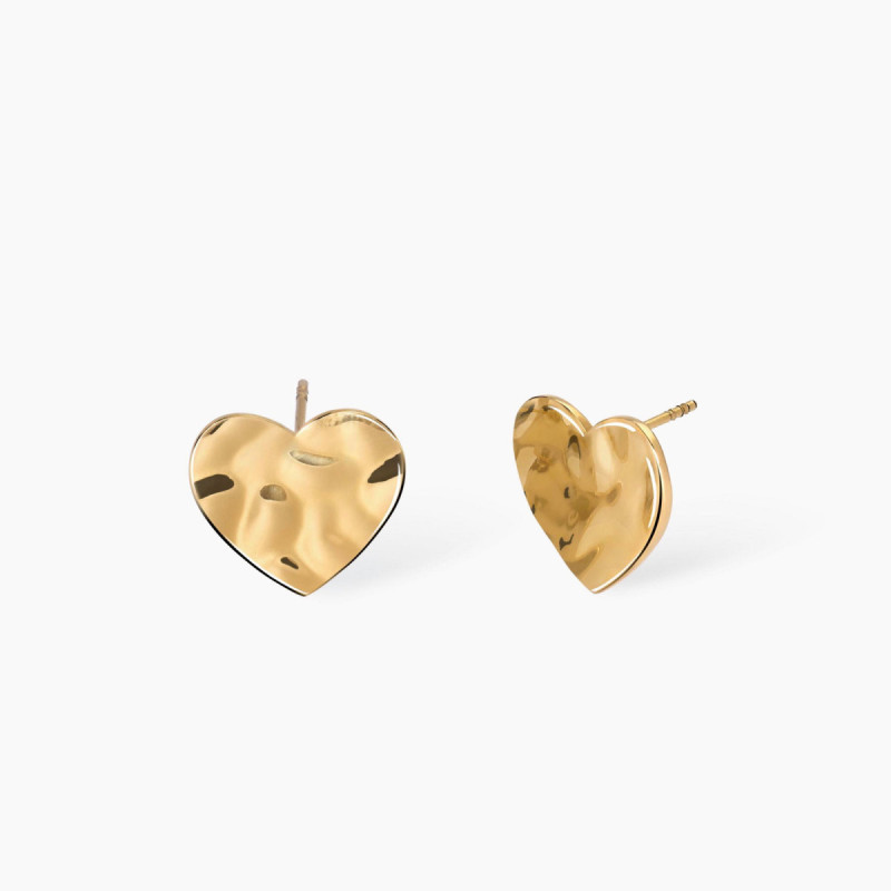 PENDIENTES ACERO CORAZON - 861009