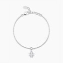 PULSERA PLATA MABINA TREBOL CIRCONITAS - 533308