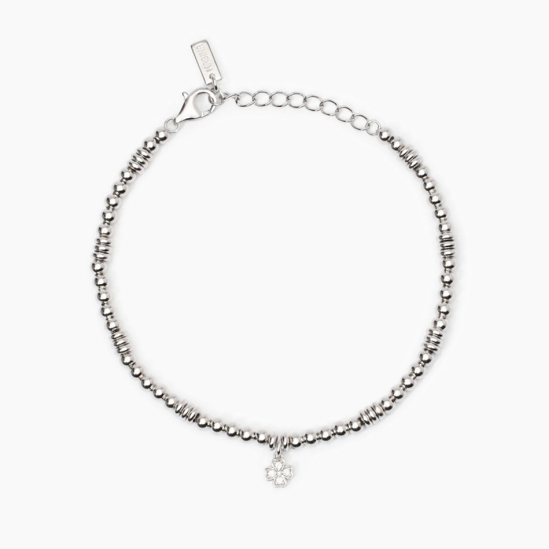 PULSERA PLATA MABINA TREBOL - 533841