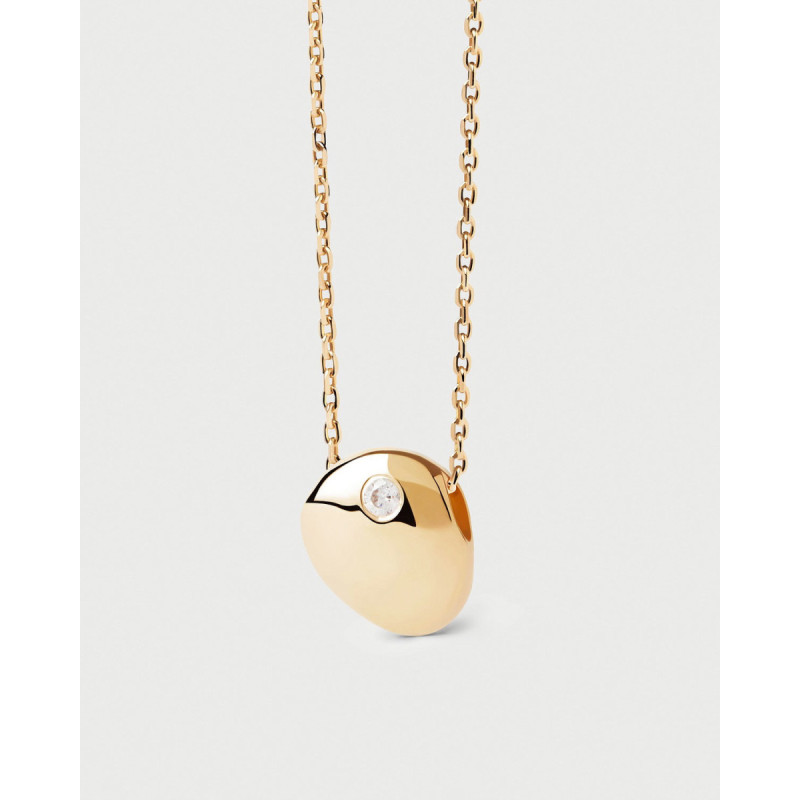 COLGANTE PLATA PD PAOLA CON BAÑO DE ORO - CO01-B09-U