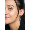 PENDIENTES PLATA ROSA SALVATORE TURMALIN - 234A0064