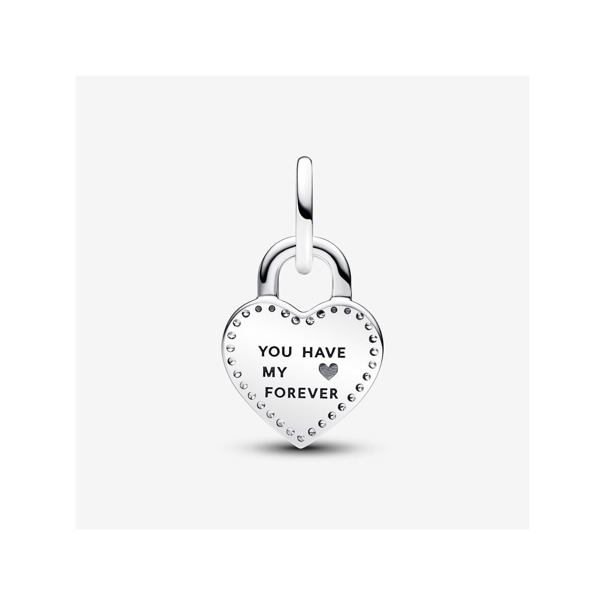 ABALORIO PANDORA CANDADO CORAZON ROSE - 783079C01