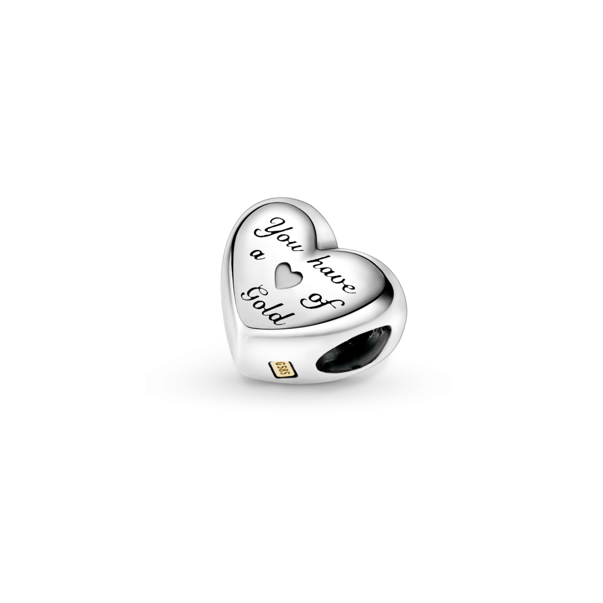 ABALORIO CORAZON C/ ORO PANDORA - 799415C00