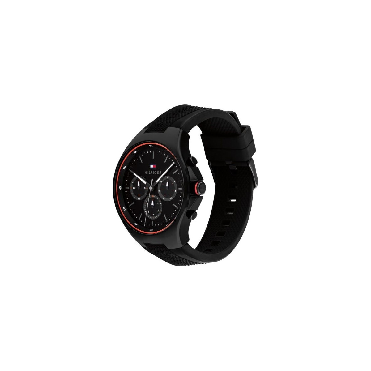 RELOJ TOMMY HILFIGER JUSTIN CAUCHO NEGRO - 1792056